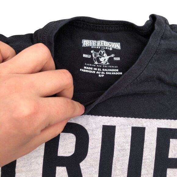 TRUE Religion Big Logo Shirt Small - Picture 6 of 8